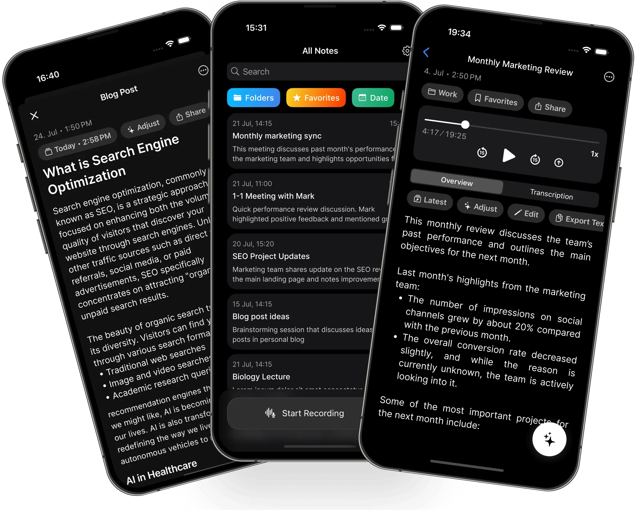 Voicetree Application screenshot